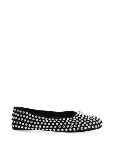 DSQUARED2 Icon jewel-embellished ballet flats Black BAW001900103941