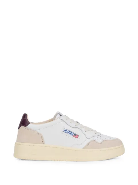 Autry suede-panelled sneakers White AULWLS18
