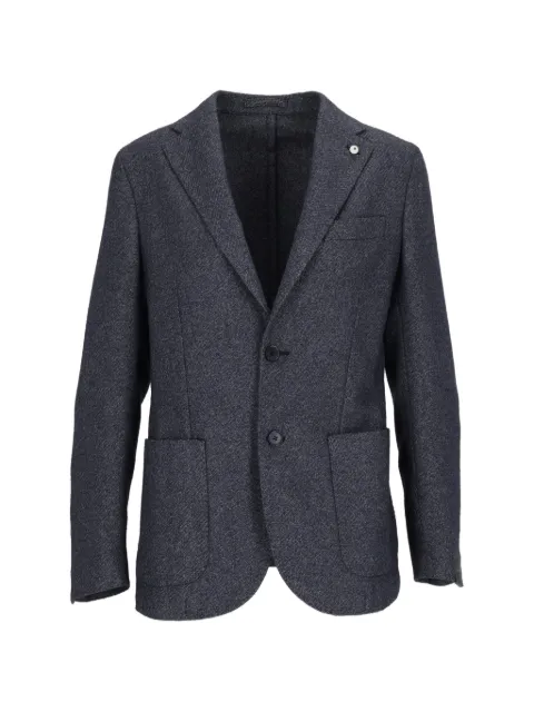 L.B.M. 1911 single-breasted notched-lapels blazer Grey 288465535