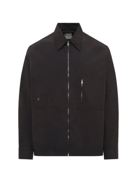 Wooyoungmi zip-up chest-pocket shirt Black W263SH11827B