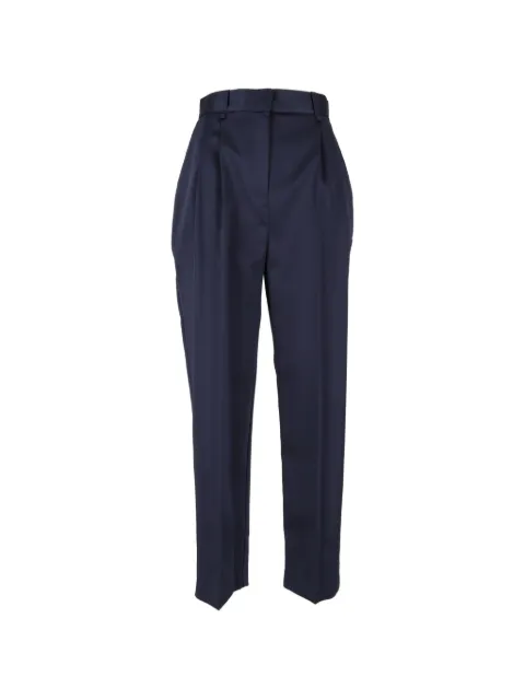 Elisabetta Franchi stretch satin trousers Blue PA20366E2