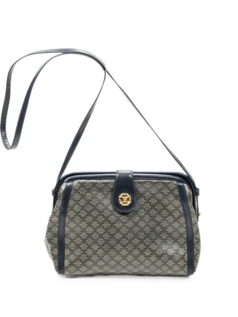 Celine Pre-Owned Macadam frame shoulder bag Blue M03