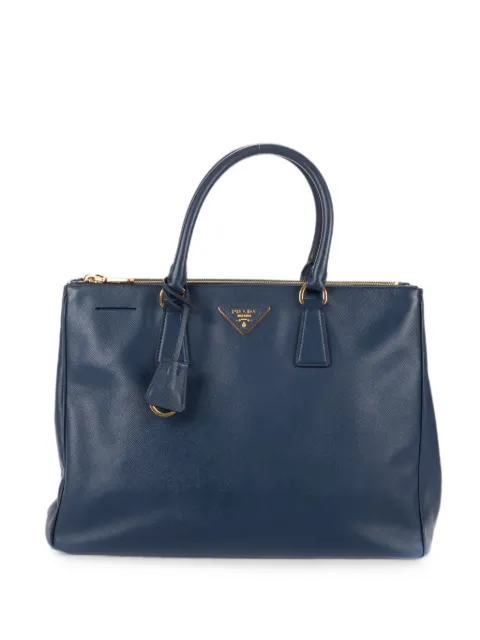 Prada Pre-Owned Galleria double-zip tote bag Blue 7