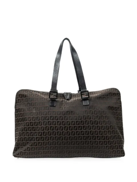 Fendi Pre-Owned all-over-logo luggage Brown 35607VS010019