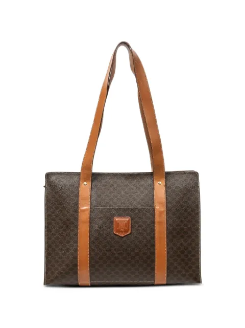 Celine Pre-Owned Macadam pattern tote bag Brown MC981