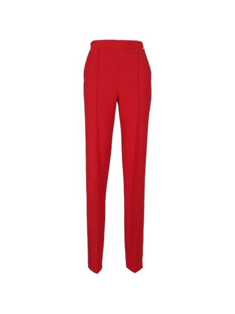 Elisabetta Franchi pintuck-detail trousers Red PA20466E2