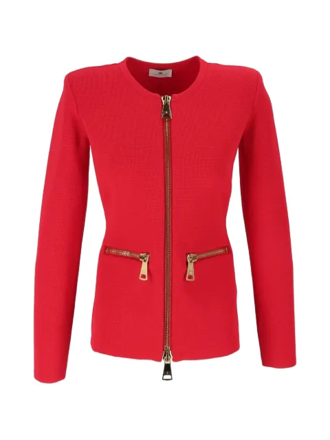 Elisabetta Franchi zip-up cardigan Red MK68B66E2
