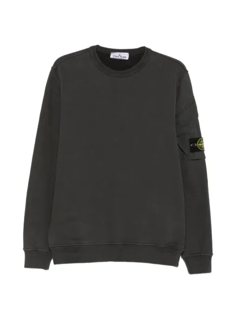 Stone Island sleeve-pocket ribbed-trim sweatshirt Grey L2S156100015S0A20