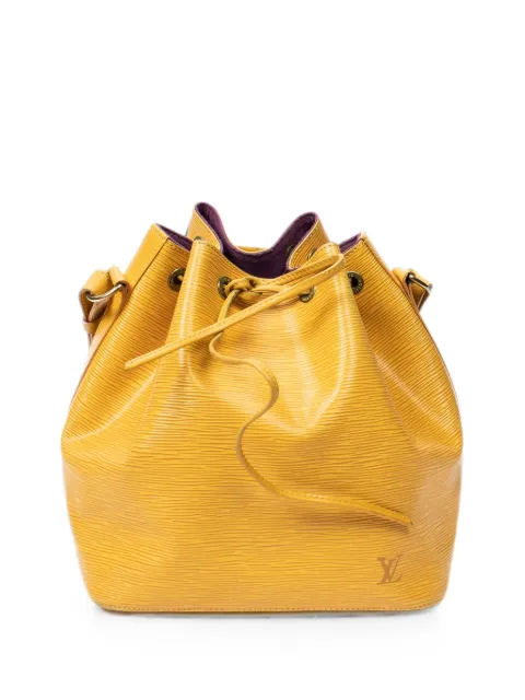Louis Vuitton Pre-Owned PM Noe leather bucket bag Yellow AR0946