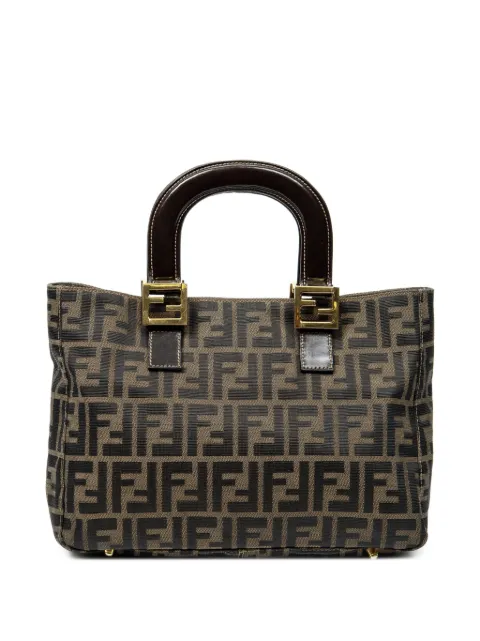 Fendi Pre-Owned Zucca patterned tote bag Brown 230326339089