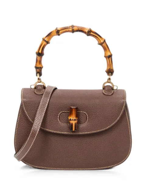 Gucci Pre-Owned Bamboo top handle tote bag Brown 000101401880