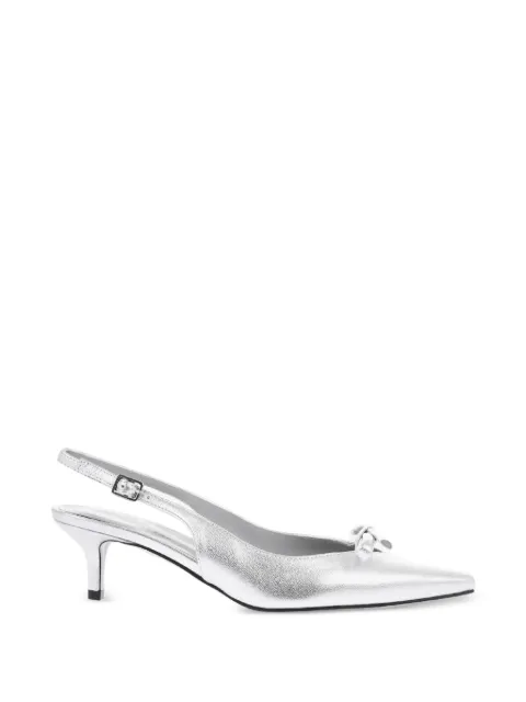 Roberto Festa bow-detail slingback pumps Grey SENYA