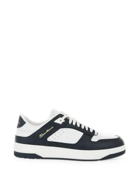Santoni Air perforated panelled sneakers White MBSA22247BBLGDU2