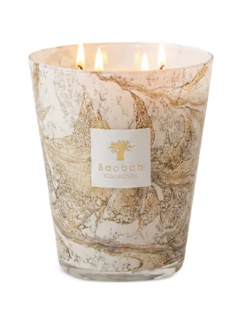 Baobab Collection Naïs marble-effect four-wick scented candle (16cm) Neutrals MAX16LNAI