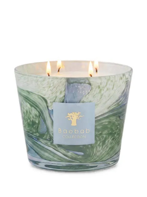 Baobab Collection Marius marbled-glass four-wick scented candle (10cm) Green MAX10LMAR