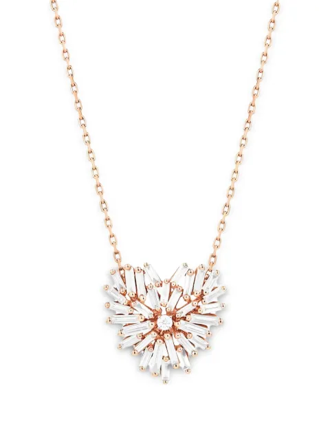 Suzanne Kalan heart-motif diamond necklace Pink BAP275RG