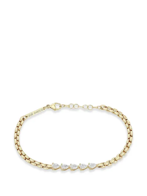 Zoë Chicco box-chain diamond bracelet Gold PPTB15D7E
