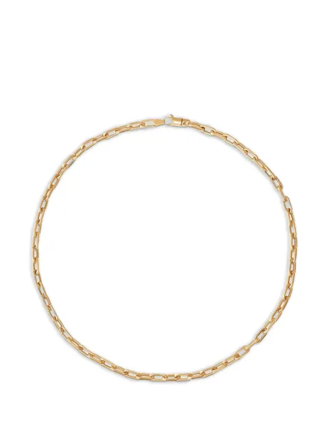 Sara Weinstock Nantucket rectangle link necklace Gold SWYSRCNK16F