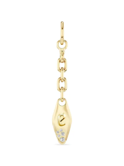Uniform Object Vessel diamond charm Gold JC16CUSTLETTER4