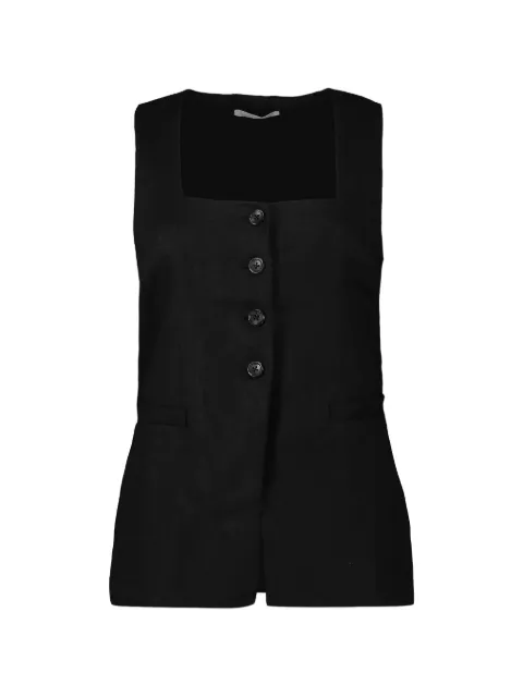 Faithfull Jackie button-up waistcoat Black FFC11BLK
