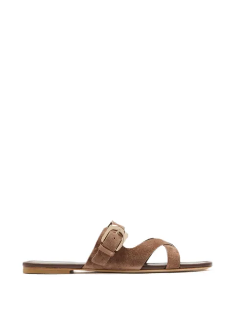 Stuart Weitzman buckle-fastening crossover sandals Brown SO459