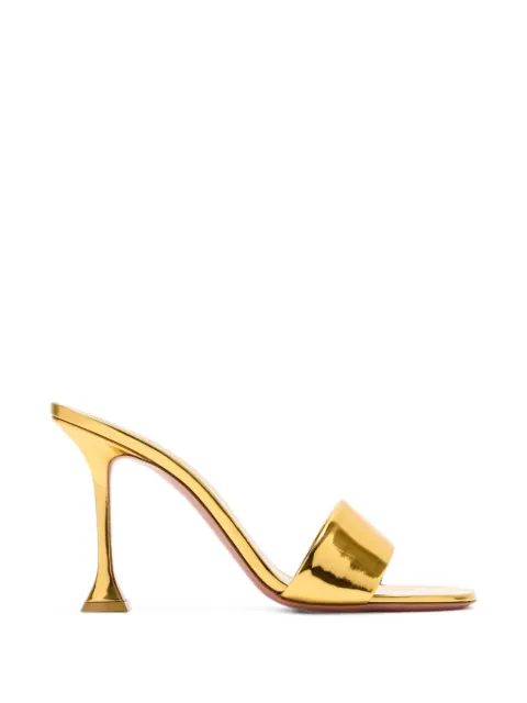 Amina Muaddi Lupita metallic sandals Gold 17S366508AND