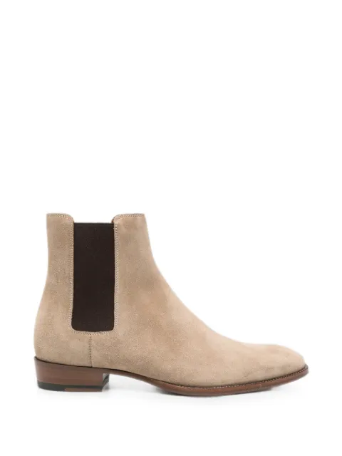 Saint Laurent suede Chelsea boots Neutrals 817860BT300
