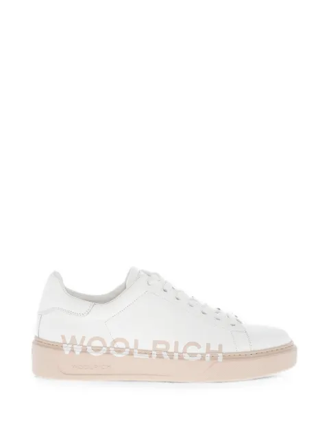 Woolrich logo-print lace-up sneakers White CMWFFO1503FRUWF093W21