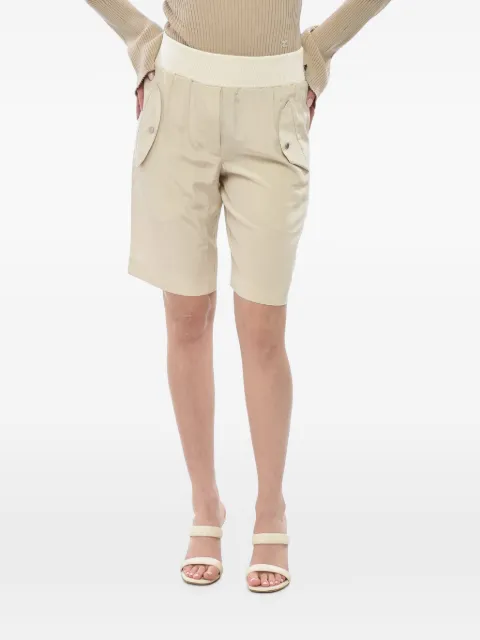 Helmut Lang elastic-waistband silk shorts Neutrals O04HW205E03