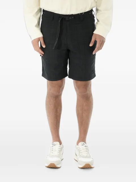 Woolrich plaid-check belted shorts Black CFWJSH0008MRUT2755