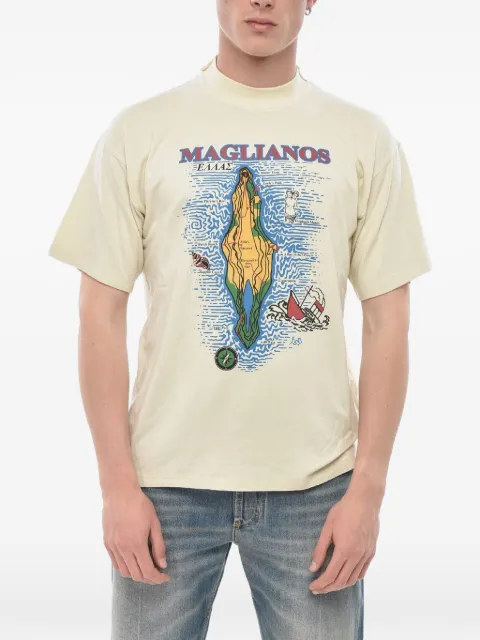 Magliano logo-print crew-neck T-shirt Neutrals R58012521LM2110
