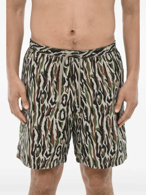 Woolrich patterned drawstring swim shorts Neutrals CFWJSH0017MRUT3053