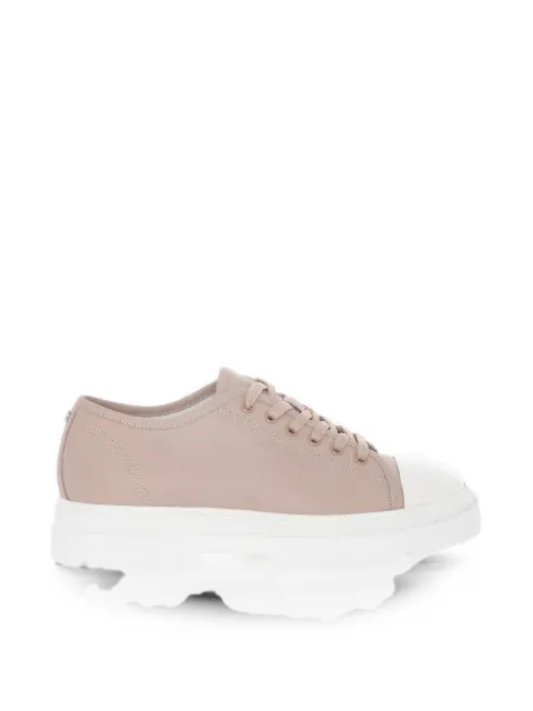 Woolrich hammered leather chunky sneakers Pink CMWFFO1530FRUWF097