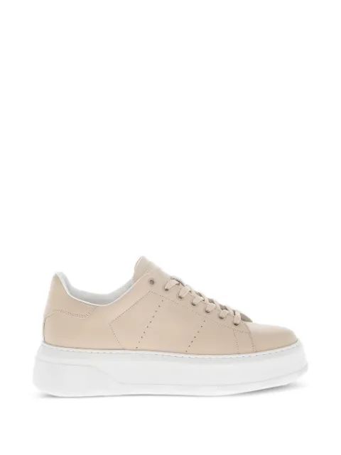 Woolrich low-top leather sneakers Neutrals CMWFFO1510FRUWF220W1510