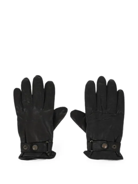 Polo Ralph Lauren leather gloves lined with fleece Black A97AGV06R0224A0060