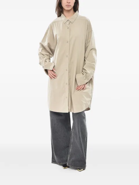 Fear Of God button-down oversized shirt Neutrals 186SU223041FWSMOKE