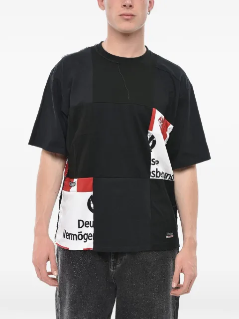 Children Of The Discordance patchwork logo-print T-shirt Black COTDSEMBLCS225MNAVYASST