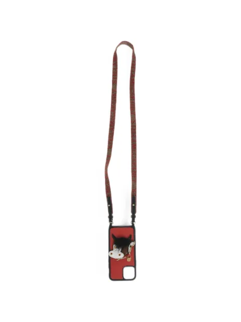 Stella McCartney horse-patchwork strap iPhone 11 Pro case Red 700200W87956309