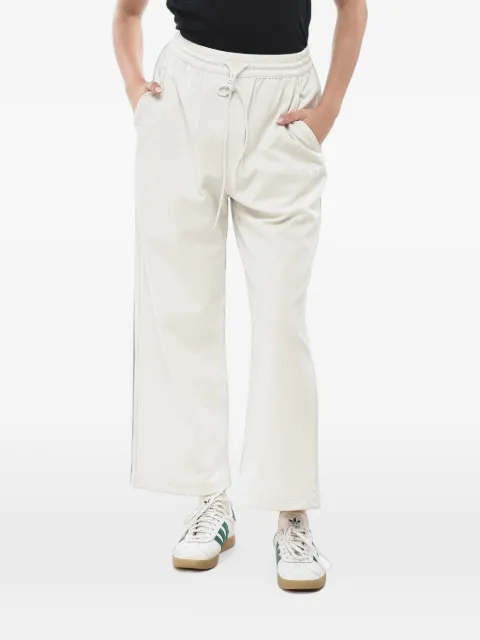 Yohji Yamamoto logo-print drawstring track pants Neutrals JE3440ORBGRY