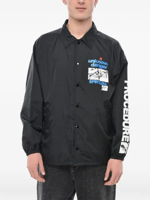 SAINT MXXXXXX graphic-print logo-print jacket Black SMS230000066UNKNOWN