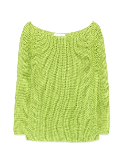 Celine Pre-Owned 2000s boat-neck sweater Green CE280CDE