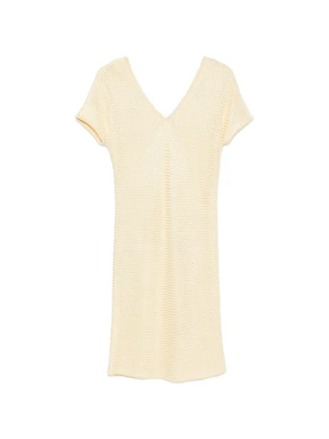 Celine Pre-Owned 2000s V-neck midi dress Yellow CE350CDD