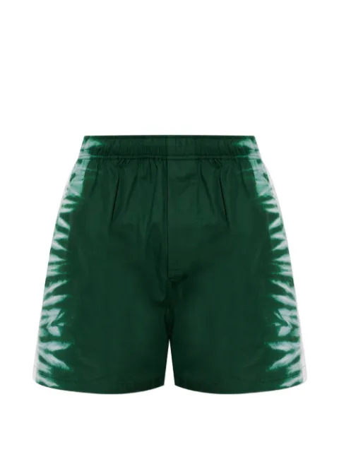 Balenciaga tie-dye cotton shorts Green A00264TULA3