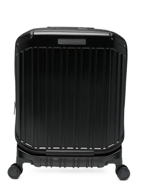 PIQUADRO logo-detail suitcase Black BV7245PQL