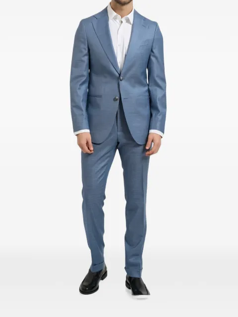 BOSS single-breasted two-piece suit Blue 50558713