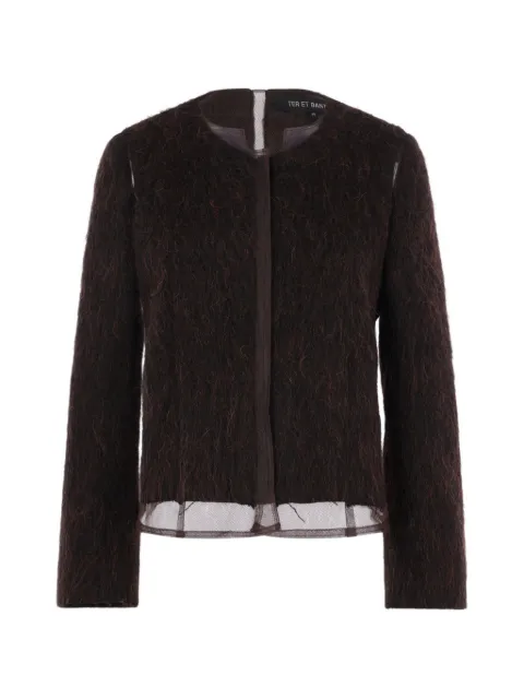 Ter Et Bantine tulle-insert jacket Brown W7112790446