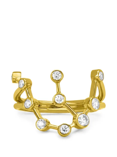 Logan Hollowell Aquarius Constellation diamond ring Pink RICO019