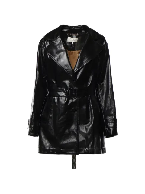 Chloé belted button-front jacket Black CH26AMA41011