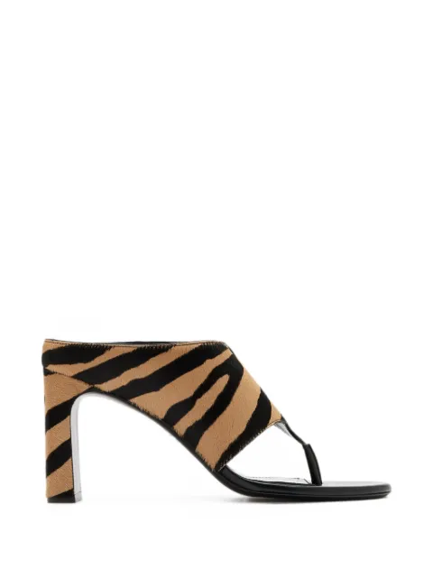 Stuart Weitzman tiger-print thong sandals Neutrals SO078