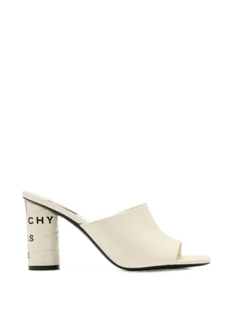 Givenchy Tape heeled mules in leather Neutrals BE30AFE0WG